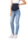 NiceQ Women’s Maternity Jeans Skinny Stretch Comfy Ripped Hem Denim Jeans