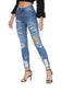 NiceQ Skinny Ripped Jeans Distressed High Waist Stretch Denim Pants for Women