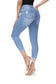 NiceQ Mid Waist Ripped Jeans for Women, Stretch Skinny Denim Jeans